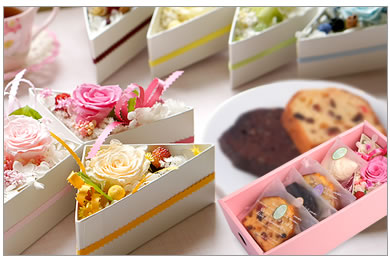 プリザーブドフラワー セット☆プリティー*フルール*スイーツBOX SB1