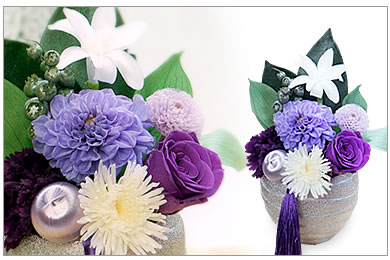 和風 プリザーブドフラワー 仏花 蓮華(れんげ)