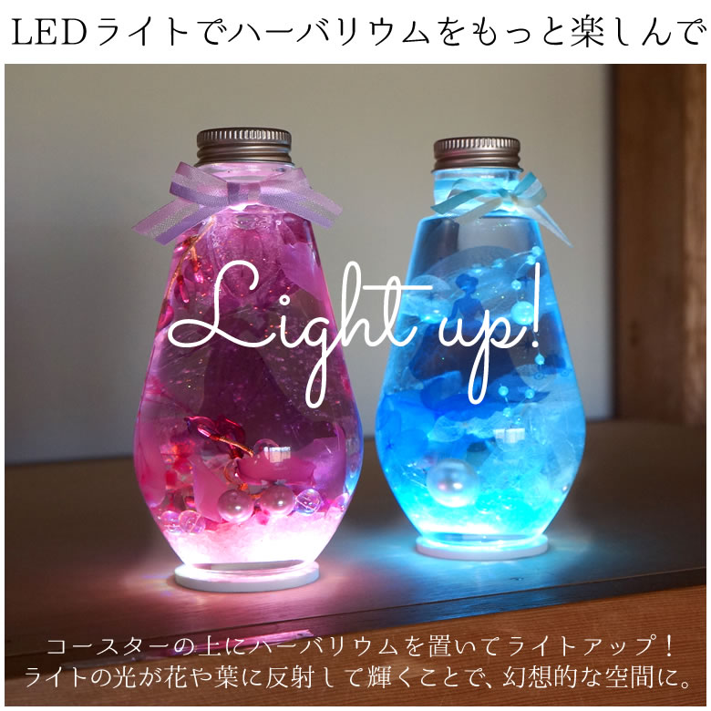 ハーバリウムをもっと楽しむLED