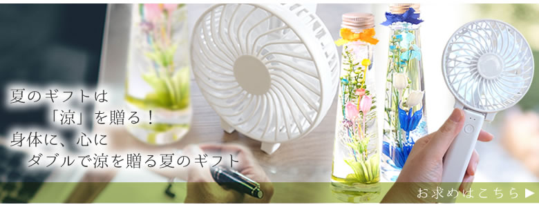 2WAYハンディーファン&ハーバリウム「COOL」