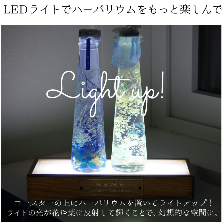 ハーバリウムをもっと楽しむLED