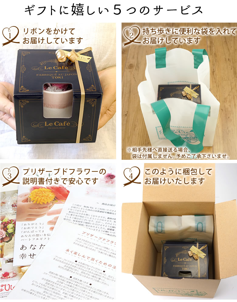 ギフトに嬉しい5つのサービス