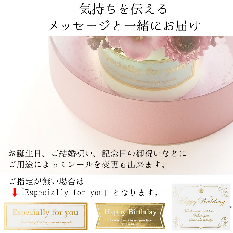 気持ちを伝える
メッセージと一緒にお届け