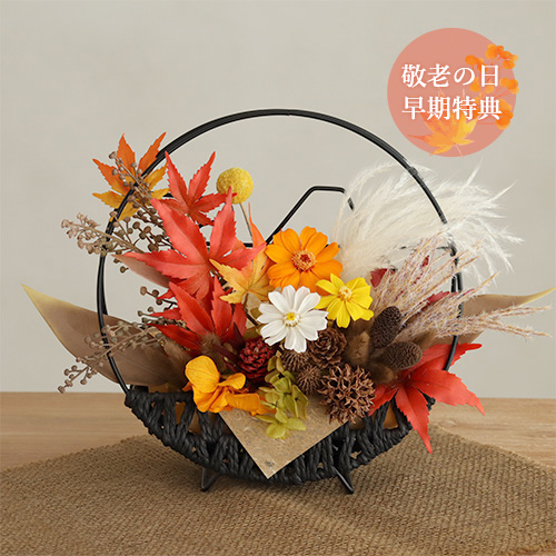 和風プリザーブドフラワー 日本の四季 富士（春・夏・秋・冬）