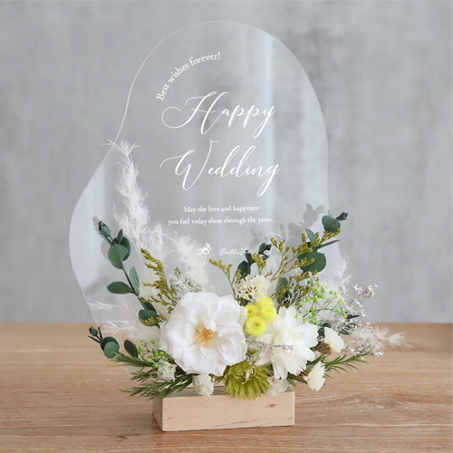 プリザーブドフラワーアクリルボード