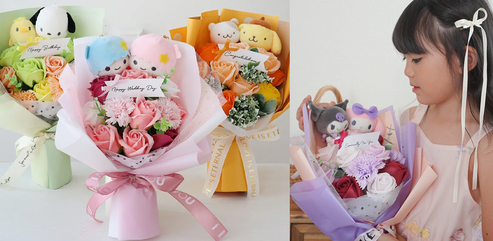 サンリオキャラクター ラブリー　ソープフラワーブーケ
