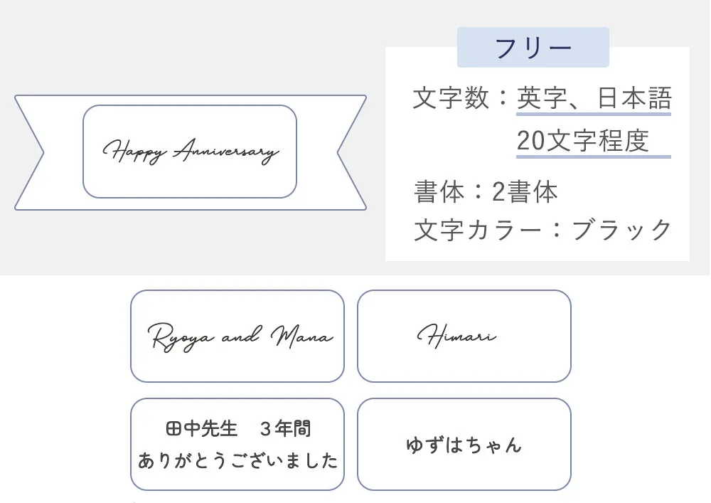 メッセージ　自由文　+330円