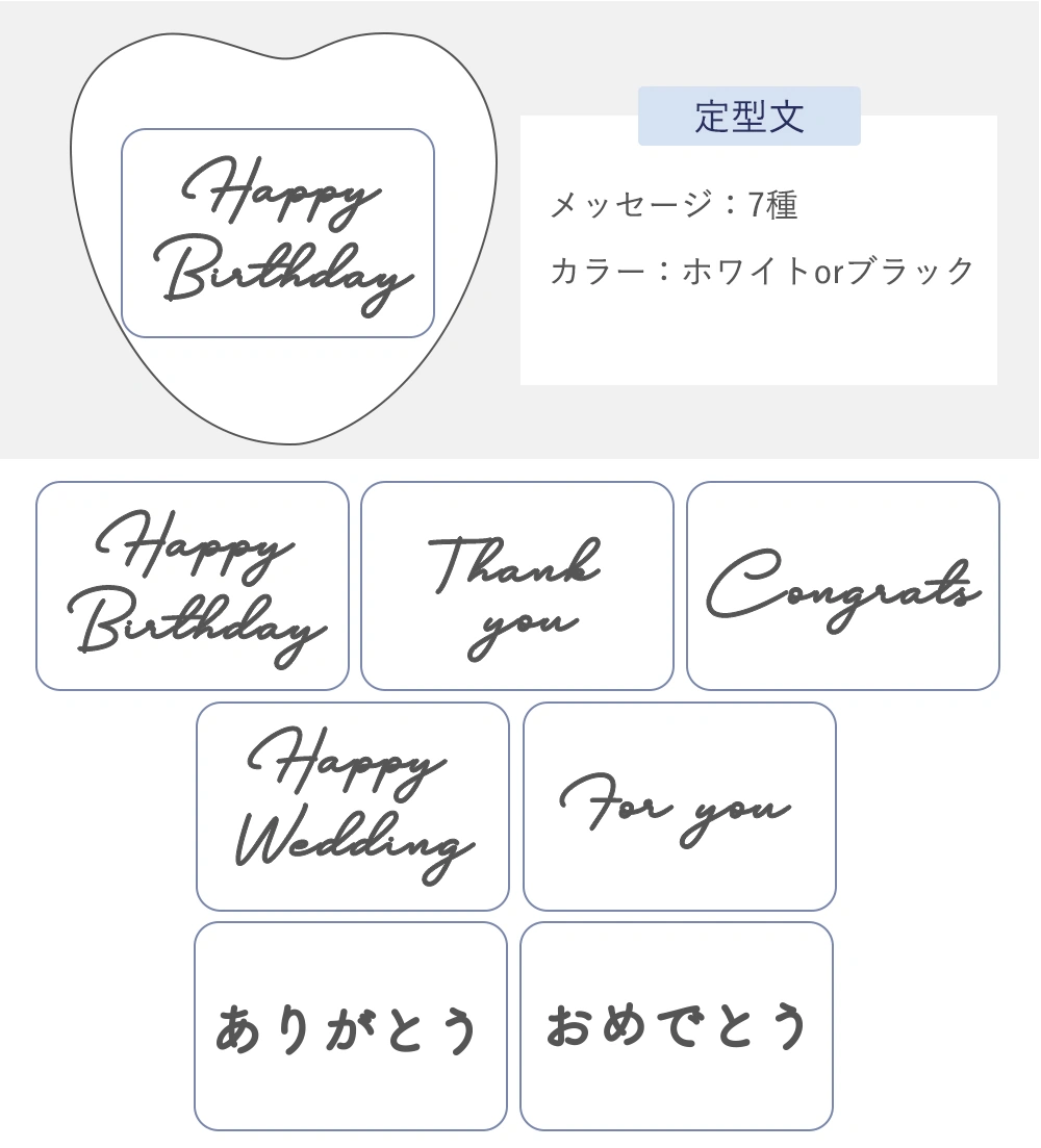 メッセージで特別感