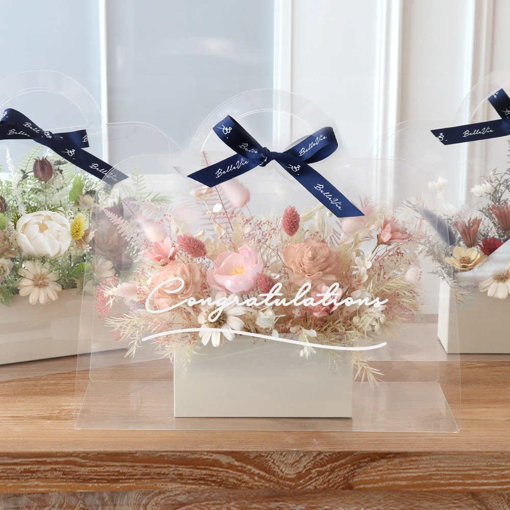 ソラフラワー　クリアバッグブーケ 