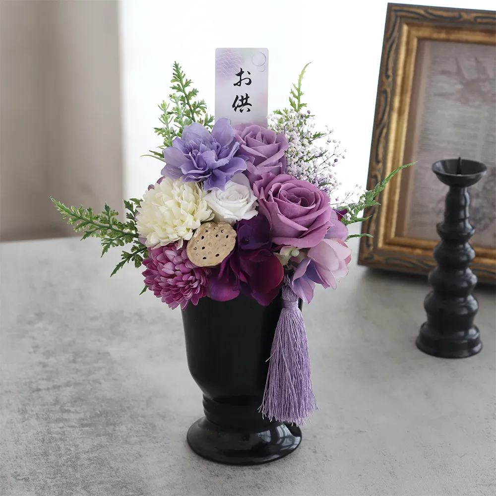 和風 プリザーブドフラワー 仏花 お供え花 儚音（はくね）|フルール