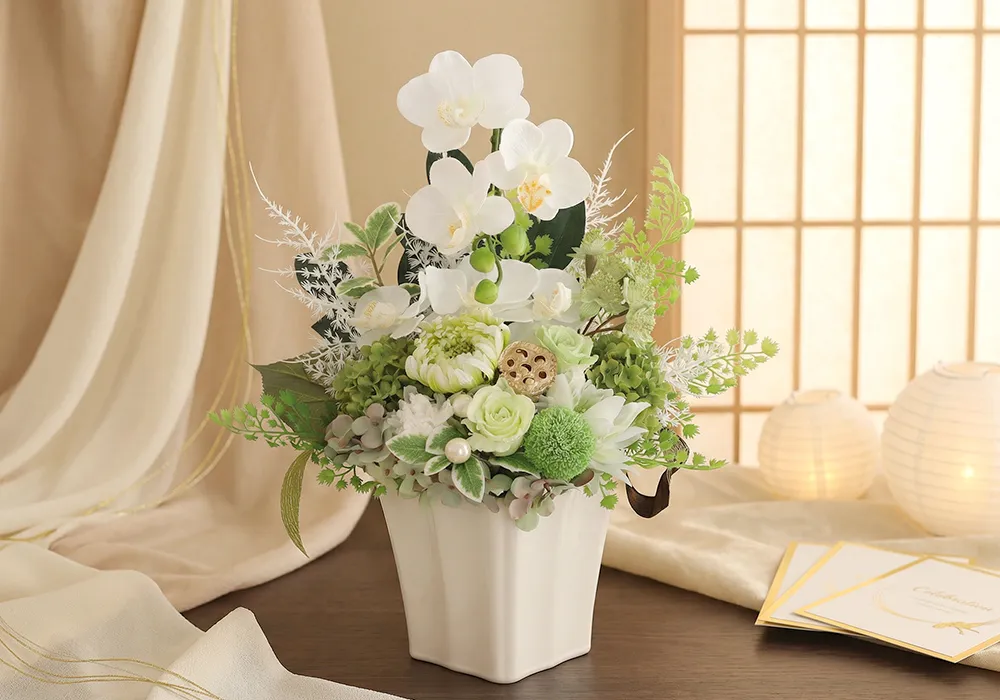 上品でエレガントな和のお花を贈る