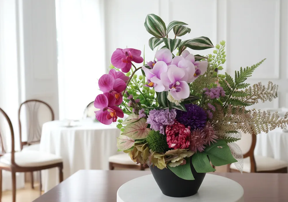 和風プリザーブドフラワー 紫檀（したん）