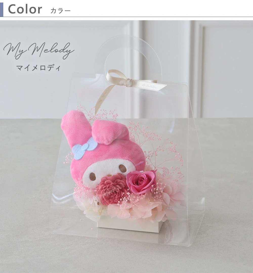 color ピンク　マイメロディ