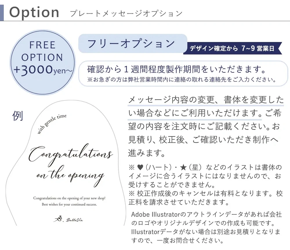 フリーデザインオプション