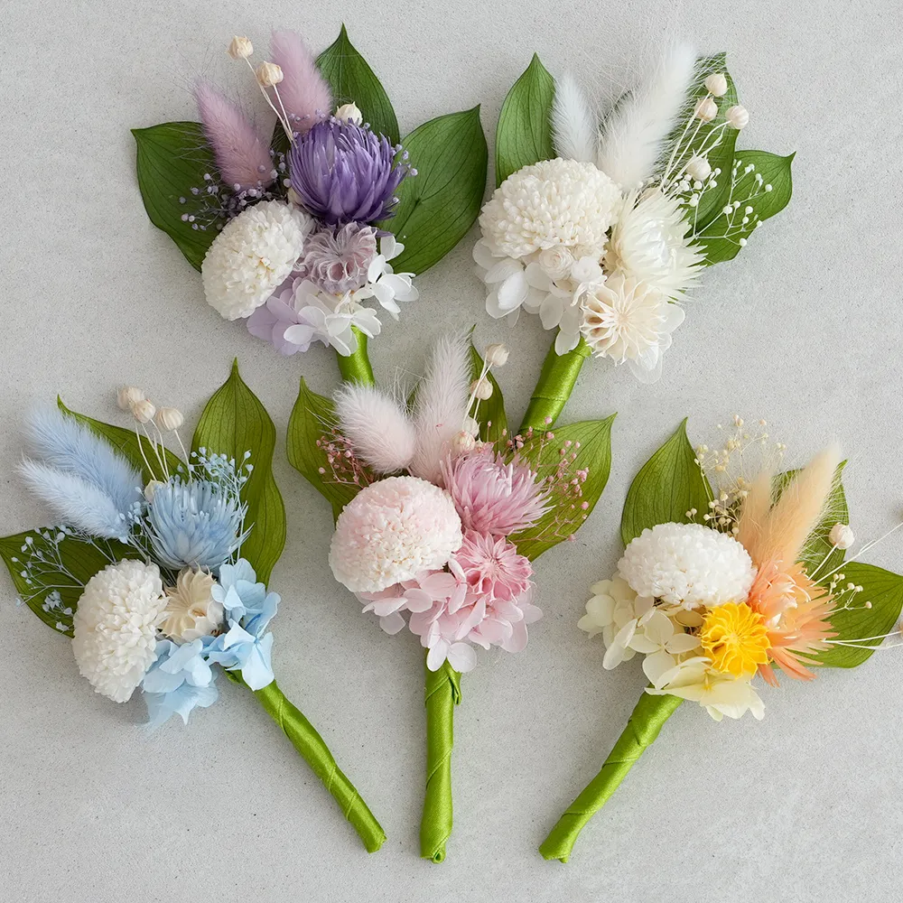 プリザーブドフラワー お供え花 差し替えミニ仏花ブーケ 花こより