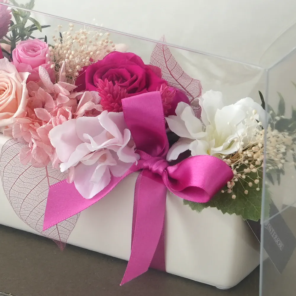 【プリザーブドフラワー】デザイナーズコレクションNO.132 横長ポット