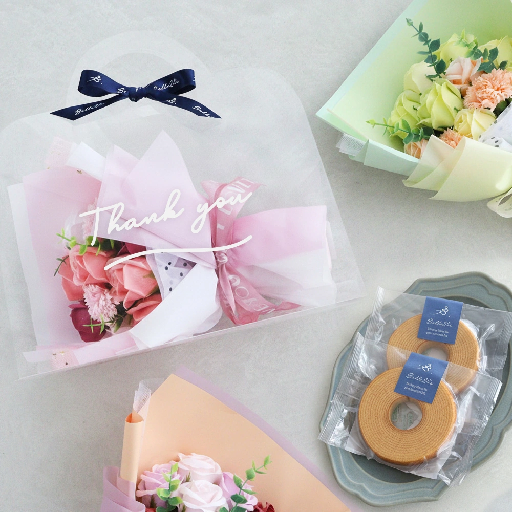 プリザーブドフラワー クリアバッグブーケ